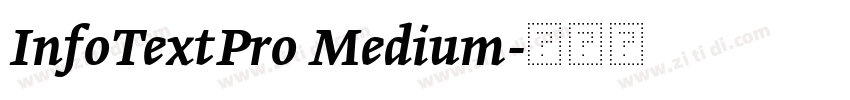 InfoTextPro Medium字体转换